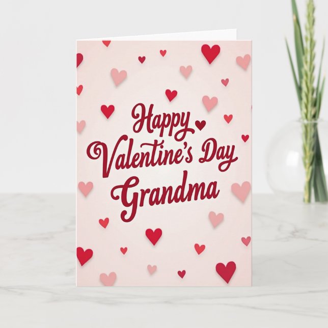 Heartfelt Valentines Grandma Card (Front)