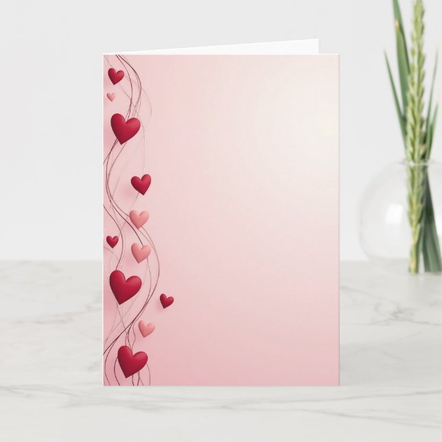 Heartfelt Volumetric Hearts Card (Front)