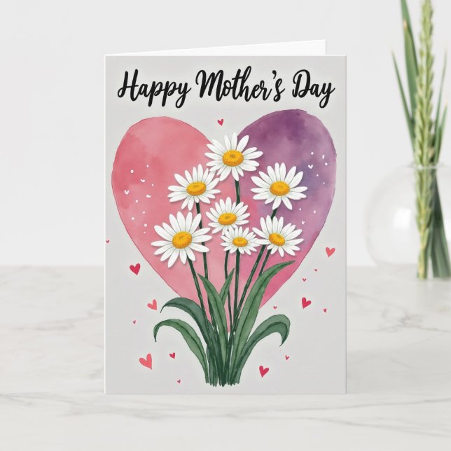 Heartfelt Watercolor Floral Card (Front)