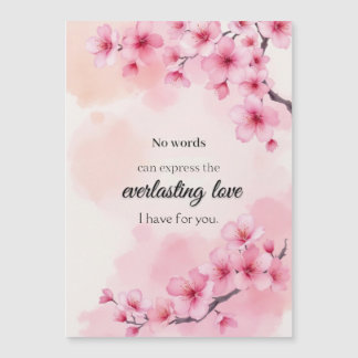 Heartfelt Wedding Anniversary in watercolours  Magnetic Invitation