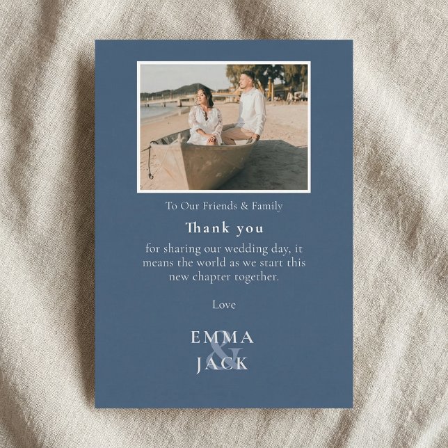 Heartfelt wedding thank you elegant ampersand  card (Heartfelt wedding thank you elegant ampersand card)