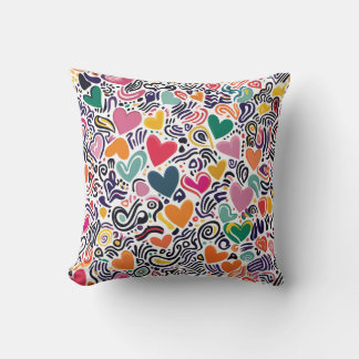 Heartfelt Whimsy Throw Pillow