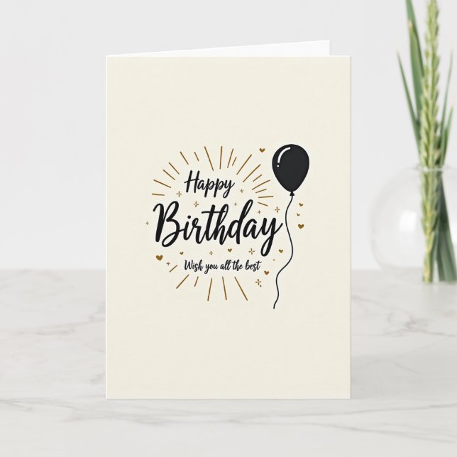 Heartfelt Wish Birthday Card (Front)