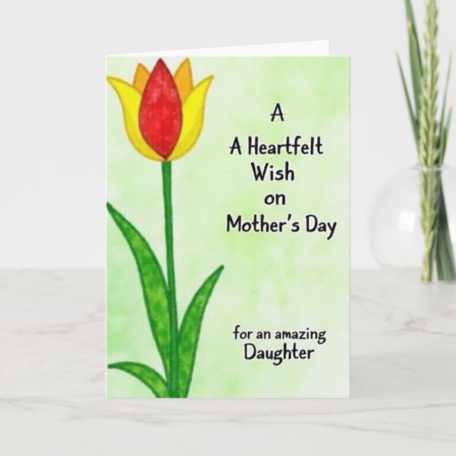 Heartfelt Wish Daughter Card (Front)