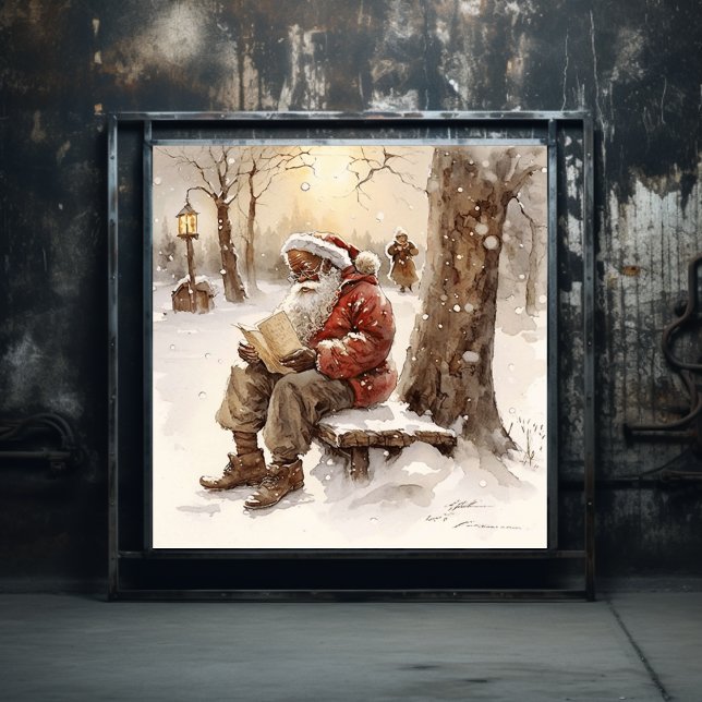  Heartfelt Wishes Black Santa Letters From Home Poster (Creator Uploaded)