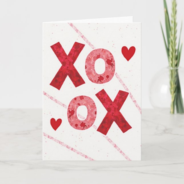 Heartfelt Xoxo Love Card (Front)
