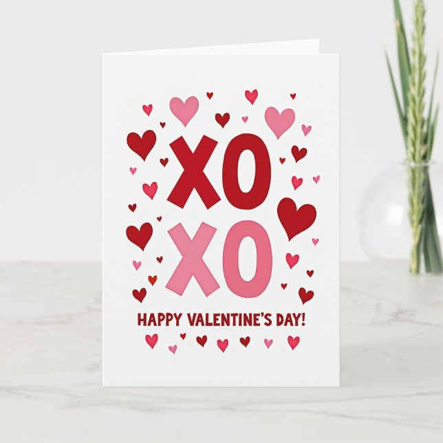 Heartfelt Xoxo Valentines Day Card (Front)