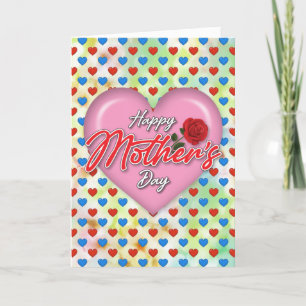 Heartful Elegant Mother’s Day Design Holiday Card