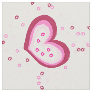 Heartfully design patterns fabric