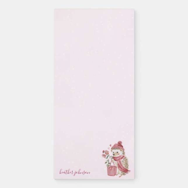 Hearthlight Notes A Little Love Romantic Winter Magnetic Notepad (Front)