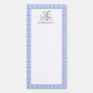 Hearthlight Notes Spring Soft Meadow Gingham Magnetic Notepad