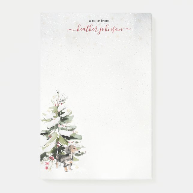 Hearthlight Notes Winter Cozy Dog Notes (Front)