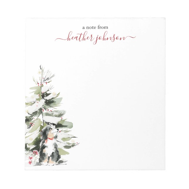 Hearthlight Notes Winter Cozy Dog Personalized (Front)