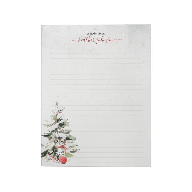Hearthlight Notes Winter Cozy Kitten Personalized (Rotated)
