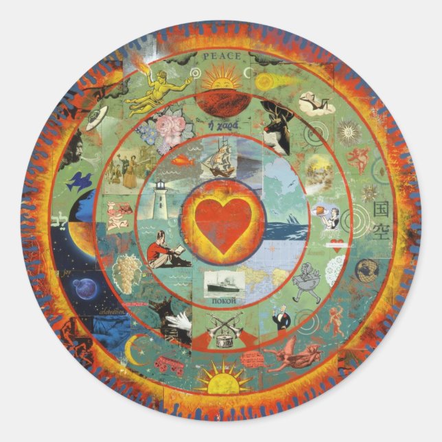 HeartImageFreda Classic Round Sticker (Front)