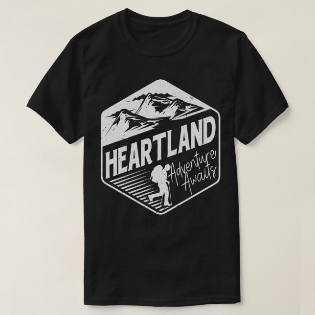 Heartland Adventure Awaits  T-Shirt (Design Front)