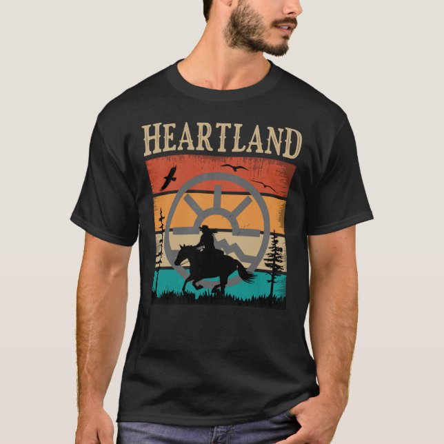 Heartland,Heartland Ranch,sunset heartland,Heartla T-Shirt (Front)