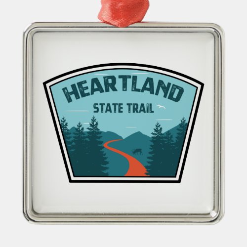 Heartland State Trail Metal Ornament