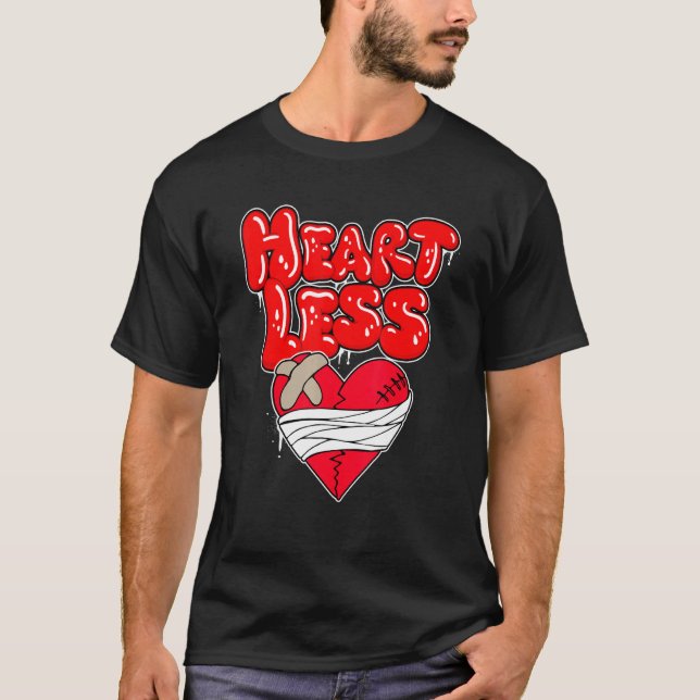 Heartless  Heart Broken  No Love Retro Hip Hop 1 T-Shirt (Front)