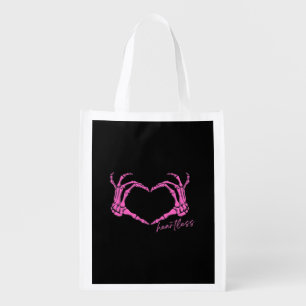 Heartless Skeleton Hands Classic Design Grocery Bag
