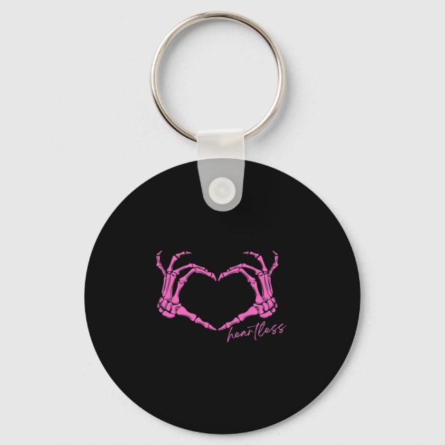 Heartless Skeleton Hands Classic Design Keychain (Front)