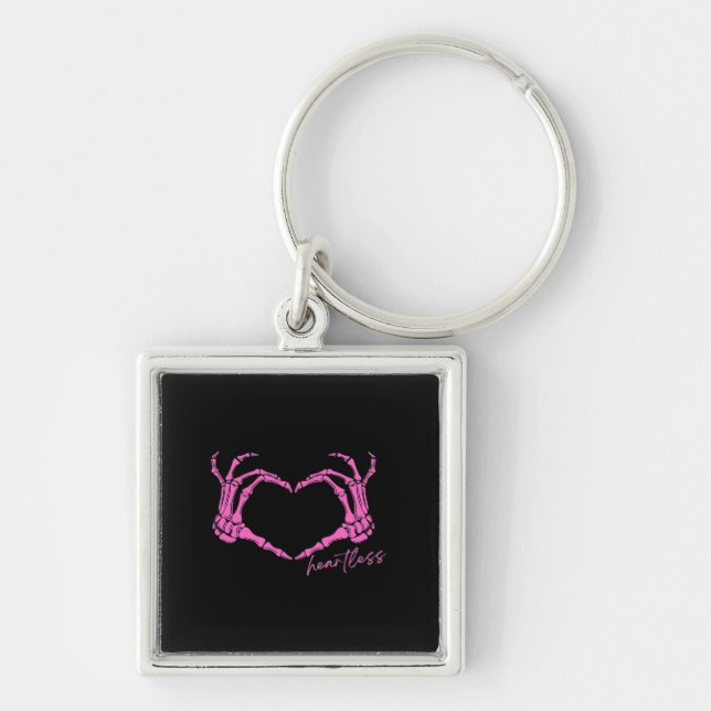 Heartless Skeleton Hands Classic Design Keychain (Front)