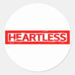 Heartless Stamp Classic Round Sticker