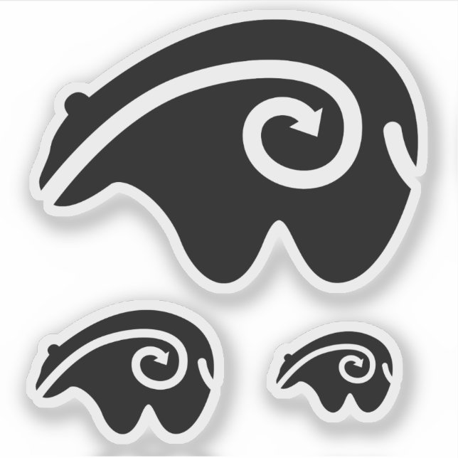 heartline bear sticker (Front)