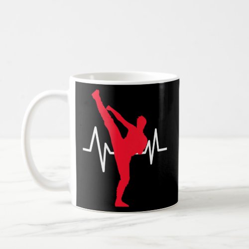 Heartline Sport Karate Do Martial Heart Life Line  Coffee Mug
