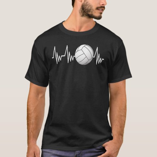 Heartline Sports Volleyball ball Love Heart Lifeli T_Shirt