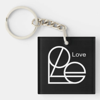 heartmark of "Love"  Keychain