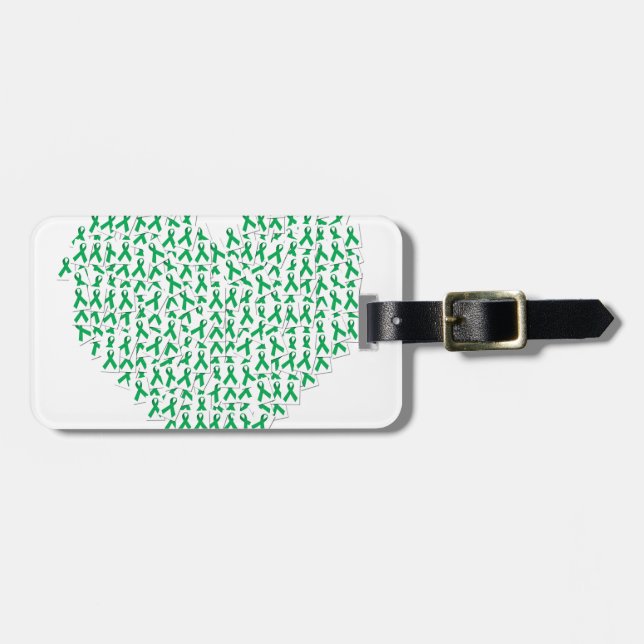 heartribbon.jpg luggage tag (Front Horizontal)