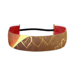 Hearts 1-1/2" Non-Slip Headband