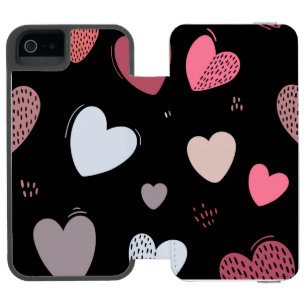 Hearts 2 iPhone SE/5/5s wallet case