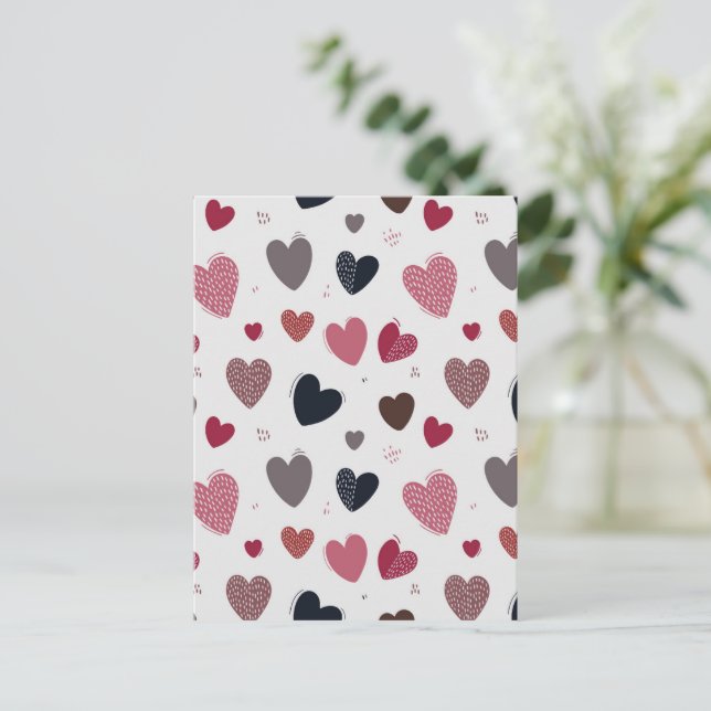 Hearts 3 postcard (Standing Front)