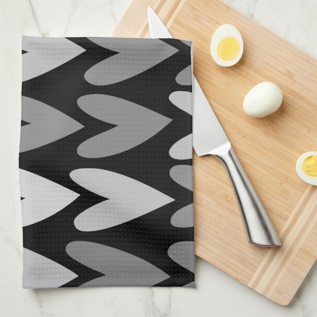 Hearts 4 kitchen towel (Quarter Fold)