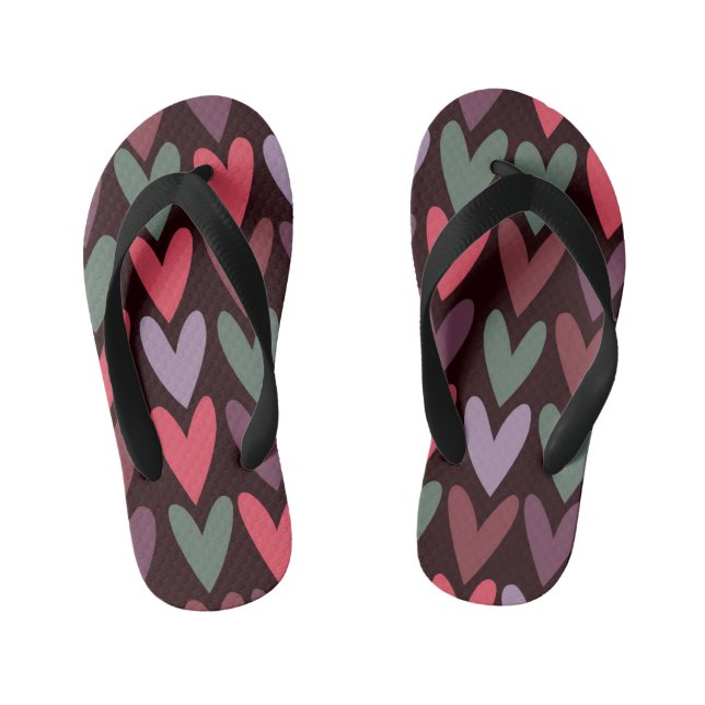 Hearts 6 kid's flip flops (Footbed)