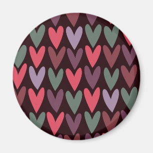 Hearts 6 magnet