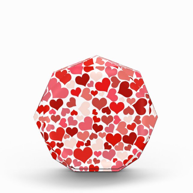 Hearts Acrylic Award (Front)