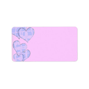 Hearts Address Label