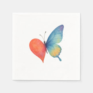 Heart's aflutter  napkins