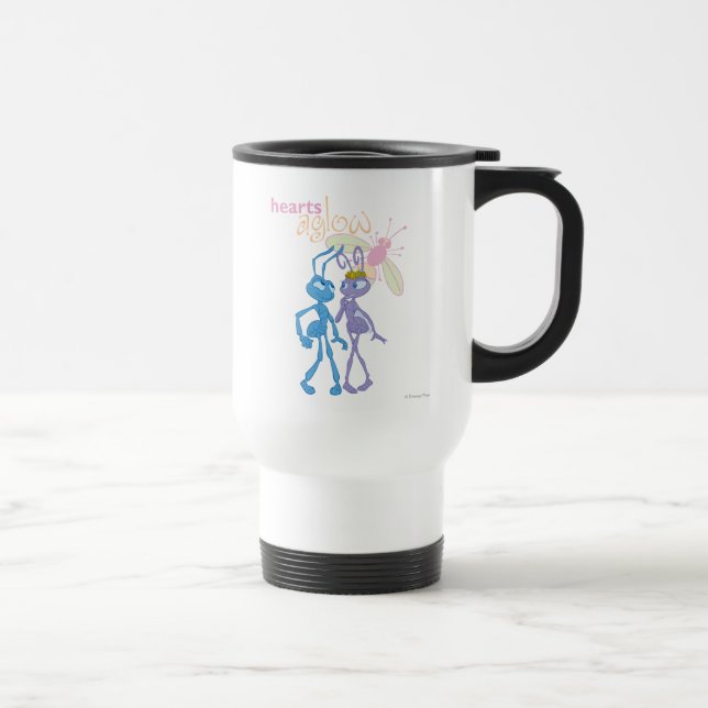 Hearts Aglow Travel Mug (Right)