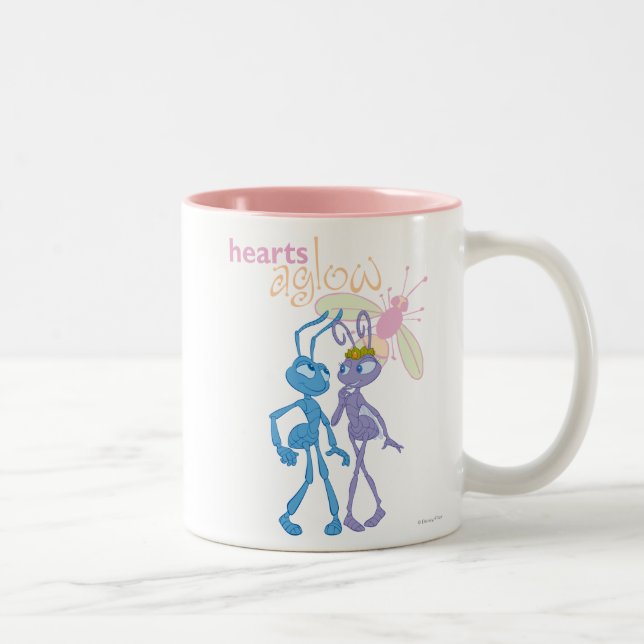 Hearts Aglow Two-Tone Coffee Mug (Right)
