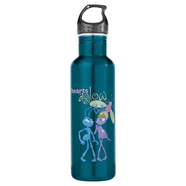 Hearts Aglow Water Bottle (Front)