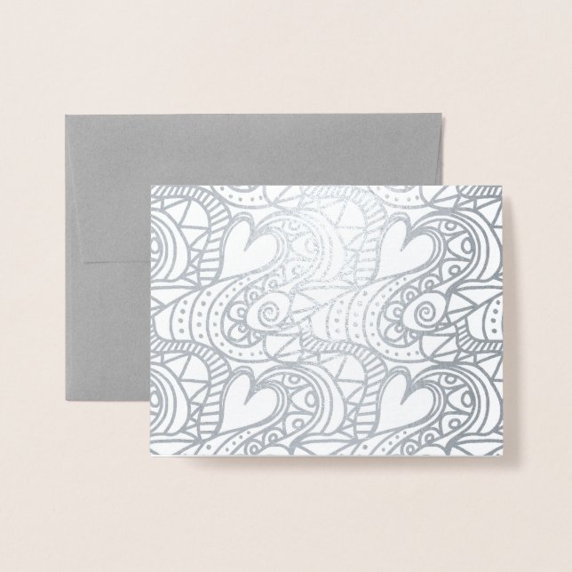 Hearts Alive Foil Card (Front With Envelope)