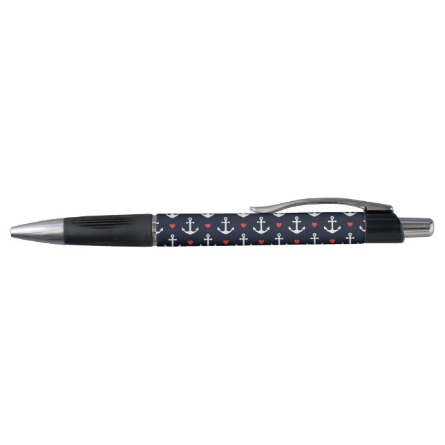 Hearts And Anchors Pattern Pen (Top)
