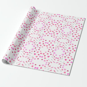 Hearts and Arrows Valentine's Day Wrapping Paper