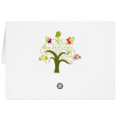 Hearts And Birdie On A Cute Tree (Back Horizontal)