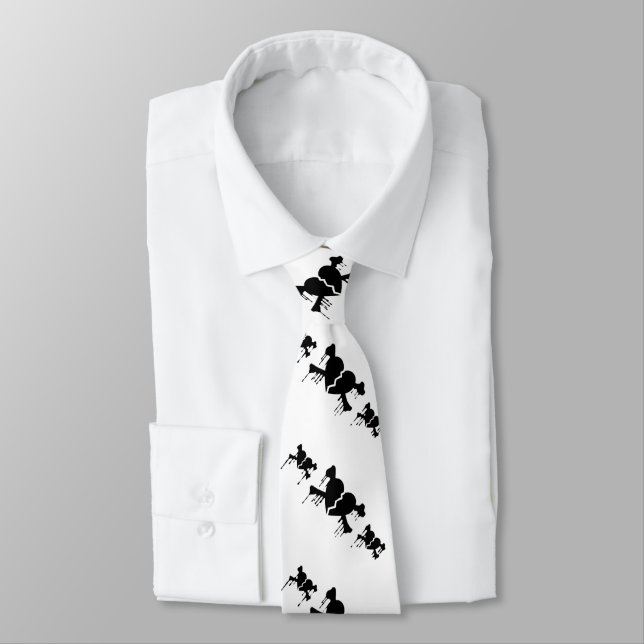 Hearts And Bones Valentine's Day Tie (Tied)
