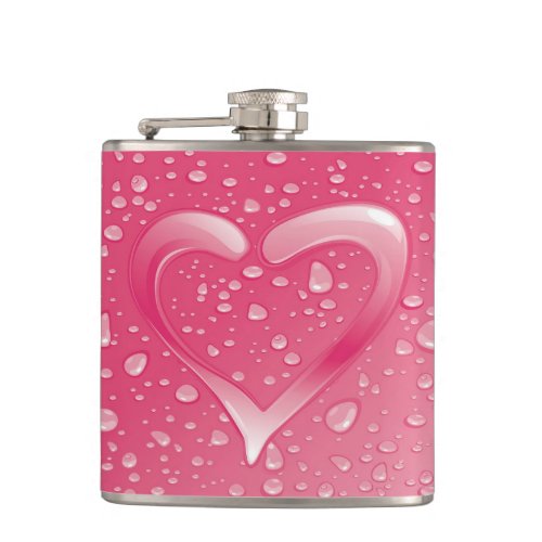 HEARTS AND BUBBLES FLASK FOR HER